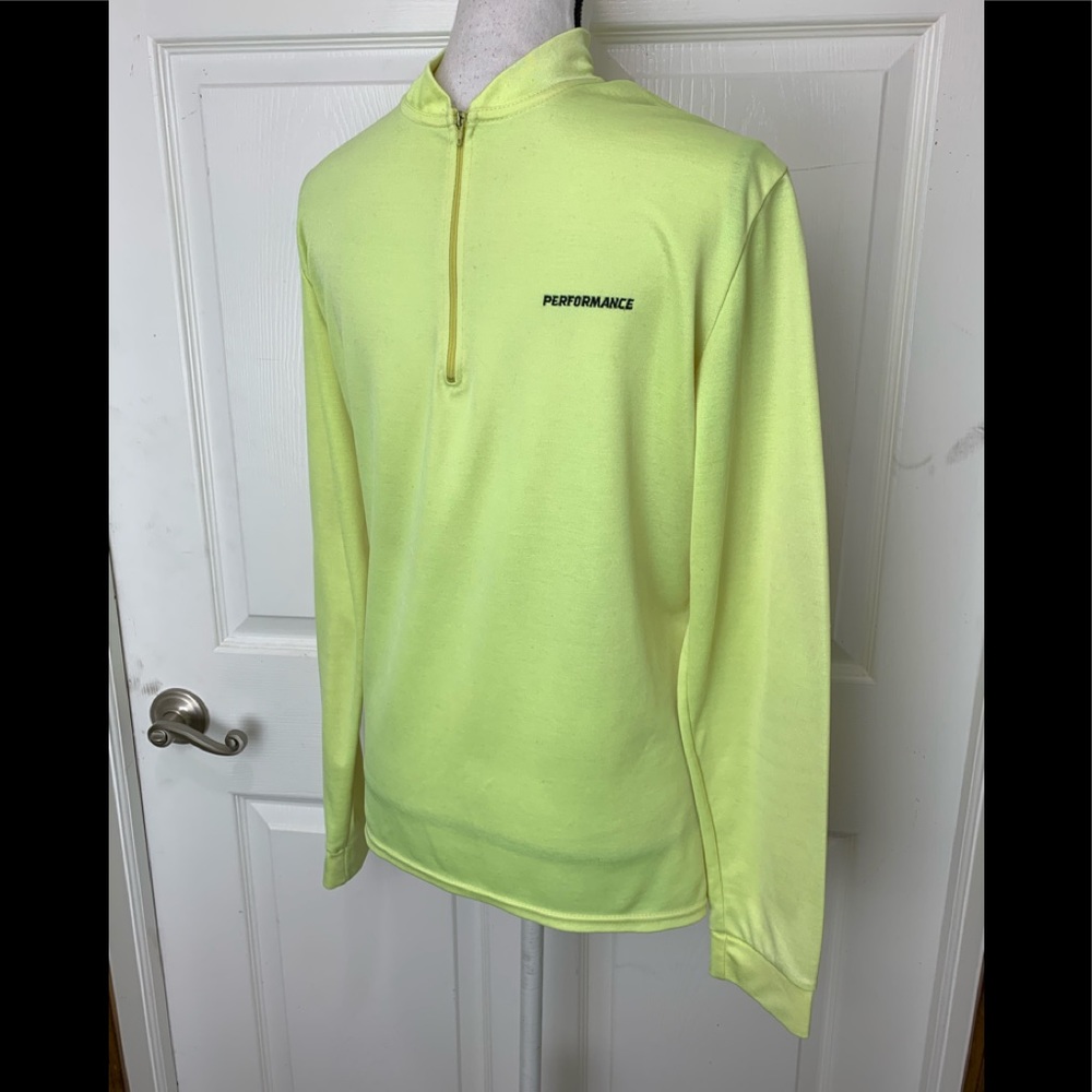 PERFORMANCE Mens Yellow Cycling Shirt Jacket Large